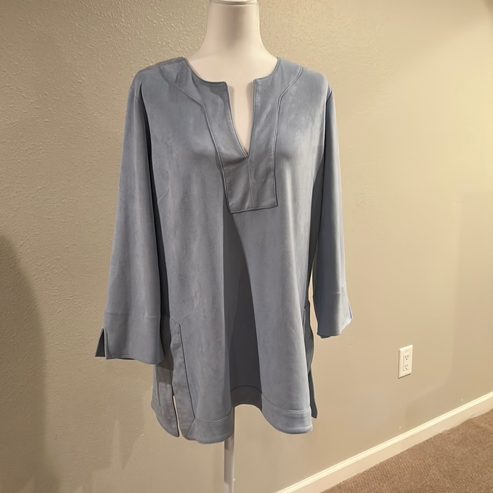 Gretchen Scott suede-like tunic.